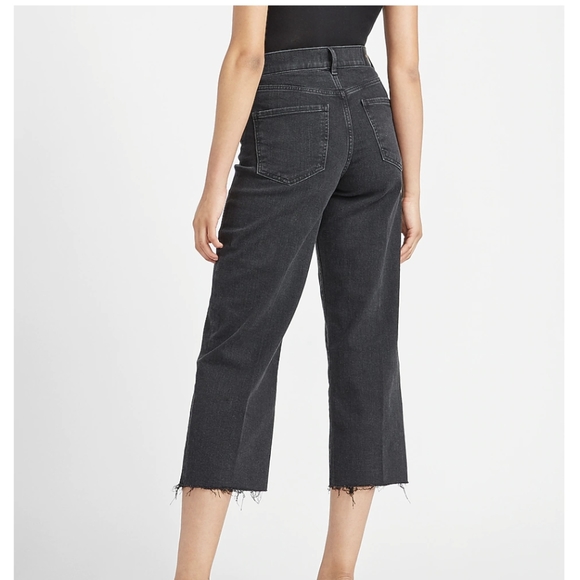 Cropped Wide Leg High Rise Jeans Express - Picture 3 of 5